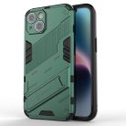 iPhone 14 Tok Ütésállókivitel Kitámasztható 2in1 Armor Hybrid Zöld