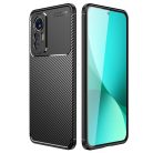 RMPACK Xiaomi 12 Lite Szilikon Tok New Carbon Series Mintázattal Fekete