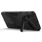 RMPACK Xiaomi 12 Lite Tok Ütésállókivitel Kitámasztható PC + TPU 2in1 Anti-Drop Series Kameralencse védelemmel Fekete