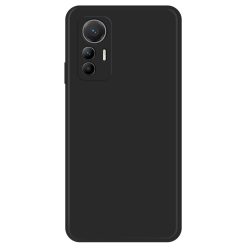   RMPACK Xiaomi 12 Lite Szilikon Tok Lining Shock Series Premium Lencsevédő Kerettel TPU Fekete