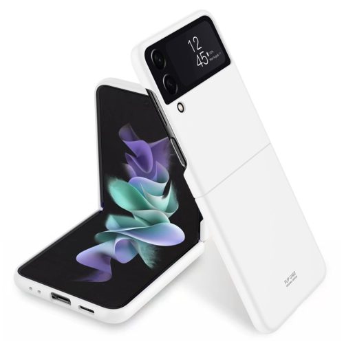 RMPACK Samsung Z Flip4 5G Tok Protective Matt Műanyag Fehér