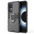 RMPACK Xiaomi 12T Tok 2in1 Heavy Duty Armor Series Ütésállókivitel Gyűrűs - Kitámasztható Funkcióval Fekete