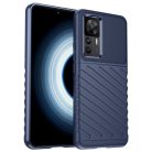 RMPACK Xiaomi 12T Pro / 12T Szilikon Tok Twill Ütésálló Thunder Series Kivitel Sötétkék