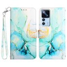 RMPACK Xiaomi 12T Pro / 12T Notesz Tok Mintás Marble Series Márvány Mintázattal - Kártyatartóval Kitámasztható M02