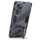 RMPACK Xiaomi 12 Pro Tok Ütésállókivitel Kitámasztható PC + TPU 2in1 Anti-Drop Series Kameralencse védelemmel Szürke