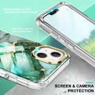 iPhone 13 Premium Szilikon Tok 3in1 Mintás Full Protection Series PET Képernyővédővel A01