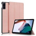 RMPACK Xiaomi Redmi Pad 10.6 Tok Tri-Fold Kitámasztható AutoWakeUP/Sleep Funkcióval Rózsaarany