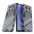 RMPACK Huawei Nova Y90 Tok Ütésállókivitel Kitámasztható PC + TPU 2in1 Anti-Drop Series Kameralencse védelemmel Szürke