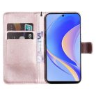 RMPACK Huawei Nova Y90 Notesz Tok Business Series Kitámasztható Kártyatartóval Rózsaarany