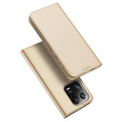   RMPACK Xiaomi 13 Pro Notesz Tok Mágneses DUX DUCIS Skin Pro Series Kitámasztható Kártyatartóval Arany