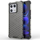 RMPACK Xiaomi 13 Pro Szilikon Tok 2in1 HoneyComb Series Ütésállókivitel Shockproof Fekete