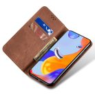 RMPACK Xiaomi 13 Pro Notesz Tok Premium Series Jeans Style Kitámasztható - Kártyatartóval Barna