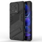 RMPACK Xiaomi 13 Pro Tok Ütésállókivitel Kitámasztható PC + TPU 2in1 Anti-Drop Series Kameralencse védelemmel Fekete