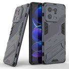 RMPACK Xiaomi 13 Pro Tok Ütésállókivitel Kitámasztható PC + TPU 2in1 Anti-Drop Series Kameralencse védelemmel Sötétkék