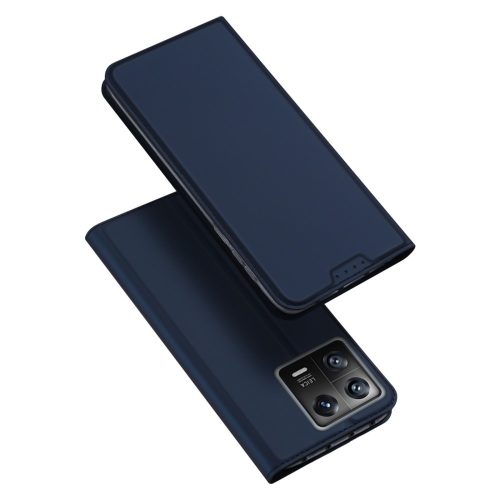 RMPACK Xiaomi 13 Notesz Tok Mágneses DUX DUCIS Skin Pro Series Kitámasztható Kártyatartóval Kék