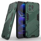 RMPACK Xiaomi 13 Tok Ütésállókivitel Kitámasztható PC + TPU 2in1 Anti-Drop Series Kameralencse védelemmel Zöld