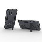 RMPACK Xiaomi 13 Tok Ütésállókivitel Kitámasztható PC + TPU 2in1 Anti-Drop Series Kameralencse védelemmel Sötétkék