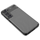 RMPACK Samsung Galaxy S23 Szilikon Tok New Carbon Series Mintázattal Fekete