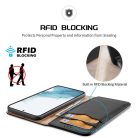 RMPACK Samsung Galaxy S23 Bőrtok Prémium Notesz DUX DUCIS Hivo Series RFID Blocking Funkcióval Fekete