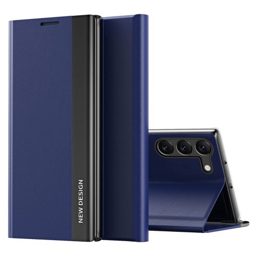 RMPACK Samsung Galaxy S23 Notesz Tok New Design Series Kitámasztható Mágneses Sötétkék