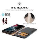 RMPACK Samsung Galaxy S23 Ultra Bőrtok Prémium Notesz DUX DUCIS Hivo Series RFID Blocking Funkcióval Fekete