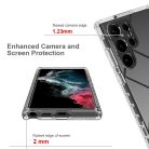 RMPACK Samsung Galaxy S23 Ultra Szilikon Tok Ütéscsökkentő 3in1 Bumper Elő-Hátlapi Védelemmel TPU Áttetsző