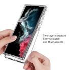 RMPACK Samsung Galaxy S23 Ultra Szilikon Tok Ütéscsökkentő 3in1 Bumper Elő-Hátlapi Védelemmel TPU Áttetsző