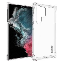   RMPACK Samsung Galaxy S23 Ultra Tok Szilikon ENKAY Ütéscsökkentőkivitel Sarokvédelemmel Áttetsző