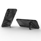 RMPACK Samsung Galaxy S23+ Tok Ütésállókivitel Kitámasztható PC + TPU 2in1 Anti-Drop Series Kameralencse védelemmel Fekete