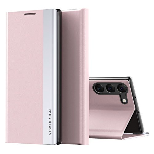 RMPACK Samsung Galaxy S23+ Notesz Tok New Design Series Kitámasztható Mágneses Rózsaszín