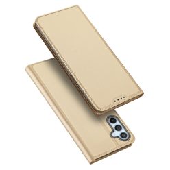   RMPACK Samsung Galaxy A54 5G Notesz Tok Mágneses DUX DUCIS Skin Pro Series Kitámasztható Kártyatartóval Arany 