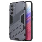 RMPACK Samsung Galaxy A54 5G Tok Ütésállókivitel Kitámasztható PC + TPU 2in1 Anti-Drop Series Kameralencse védelemmel Sötétkék