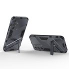 RMPACK Samsung Galaxy A54 5G Tok Ütésállókivitel Kitámasztható PC + TPU 2in1 Anti-Drop Series Kameralencse védelemmel Sötétkék