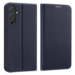   RMPACK Samsung Galaxy A54 5G Bőrtok Notesz DUX DUCIS Premium Skin X2 Series Kitámasztható - Kártyatartóval Sötétkék