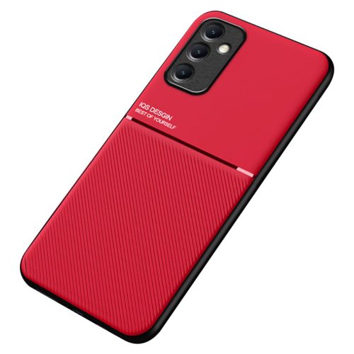 RMPACK Samsung Galaxy A54 5G Tok Magnetic Lines Karbon Mintázattal Mágneses - Autós Tartóhoz - Piros