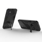 RMPACK Samsung Galaxy A34 5G Tok Ütésállókivitel Kitámasztható PC + TPU 2in1 Anti-Drop Series Kameralencse védelemmel Fekete