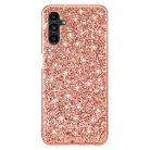 RMPACK Samsung Galaxy A34 5G Csillámló Szilikon Tok Glitter Shiny Series Rózsaarany