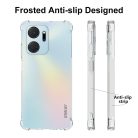 RMPACK Honor X7a Szilikon Tok Ütésállókivitel ENKAY Kamera Lencse Védő Kerettel Drop-Proof Áttetsző