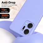 RMPACK Honor X7a Szilikon Tok Lens Protector TPU Lila