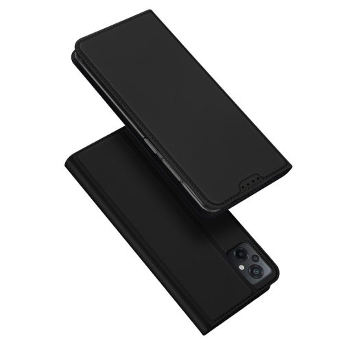 RMPACK Xiaomi Poco M5 Notesz Tok Mágneses DUX DUCIS Skin Pro Series Kitámasztható Kártyatartóval Fekete