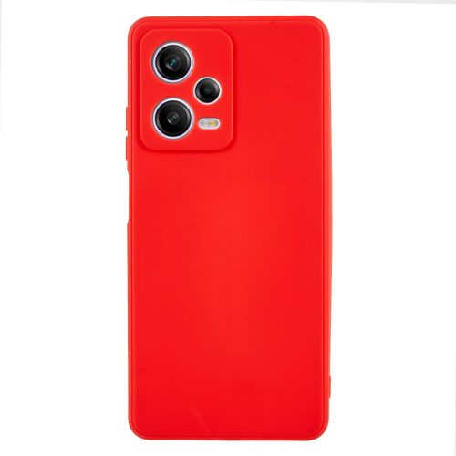 RMPACK Xiaomi Redmi Note 12 Pro 5G Szilikon Tok Lens Protector TPU Piros