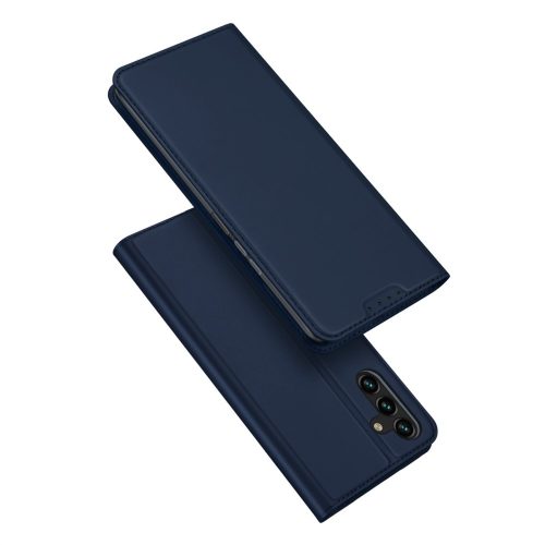 RMPACK Samsung Galaxy A14 5G Notesz Tok Mágneses DUX DUCIS Skin Pro Series Kitámasztható Kártyatartóval Sötétkék