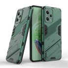 RMPACK Xiaomi Redmi Note 12 5G Tok Ütésállókivitel Kitámasztható PC + TPU 2in1 Anti-Drop Series Kameralencse védelemmel Zöld