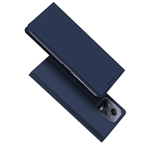 RMPACK Xiaomi Redmi Note 12 5G Notesz Tok Mágneses DUX DUCIS Skin Pro Series Kitámasztható Kártyatartóval Kék
