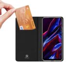 RMPACK Xiaomi Redmi Note 12 5G Notesz Tok Mágneses DUX DUCIS Skin Pro Series Kitámasztható Kártyatartóval Fekete