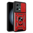 RMPACK Xiaomi Redmi Note 12 5G Ütésálló Tok Best Armor Ring Style + Camera Protector Lencsevédelemmel Piros