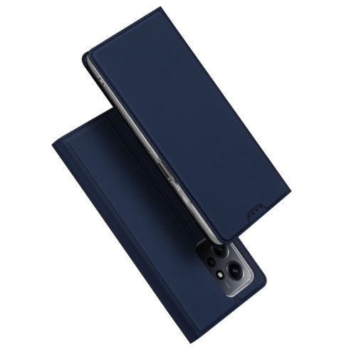 RMPACK Xiaomi Redmi Note 12 4G Notesz Tok Mágneses DUX DUCIS Skin Pro Series Kitámasztható Kártyatartóval Kék