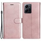 RMPACK Xiaomi Redmi Note 12 4G Notesz Tok Business Series V2 Kitámasztható Bankkártyatartóval Rózsaarany