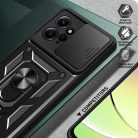 RMPACK Xiaomi Redmi Note 12 4G Ütésálló Tok Best Armor Ring Style + Camera Protector Lencsevédelemmel Fekete