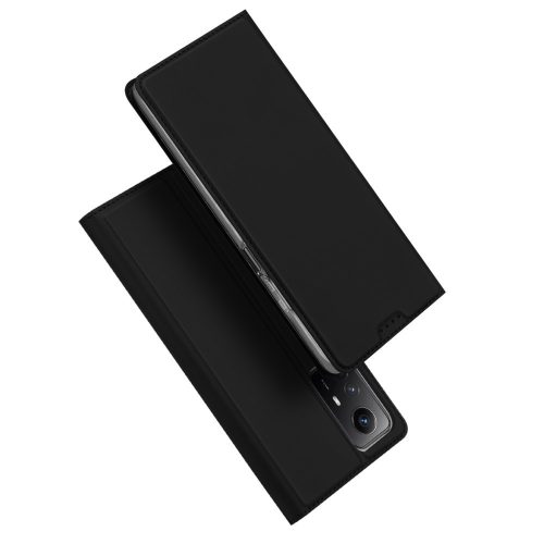 RMPACK Xiaomi Redmi Note 12S 4G Notesz Tok Mágneses DUX DUCIS Skin Pro Series Kitámasztható Kártyatartóval Fekete